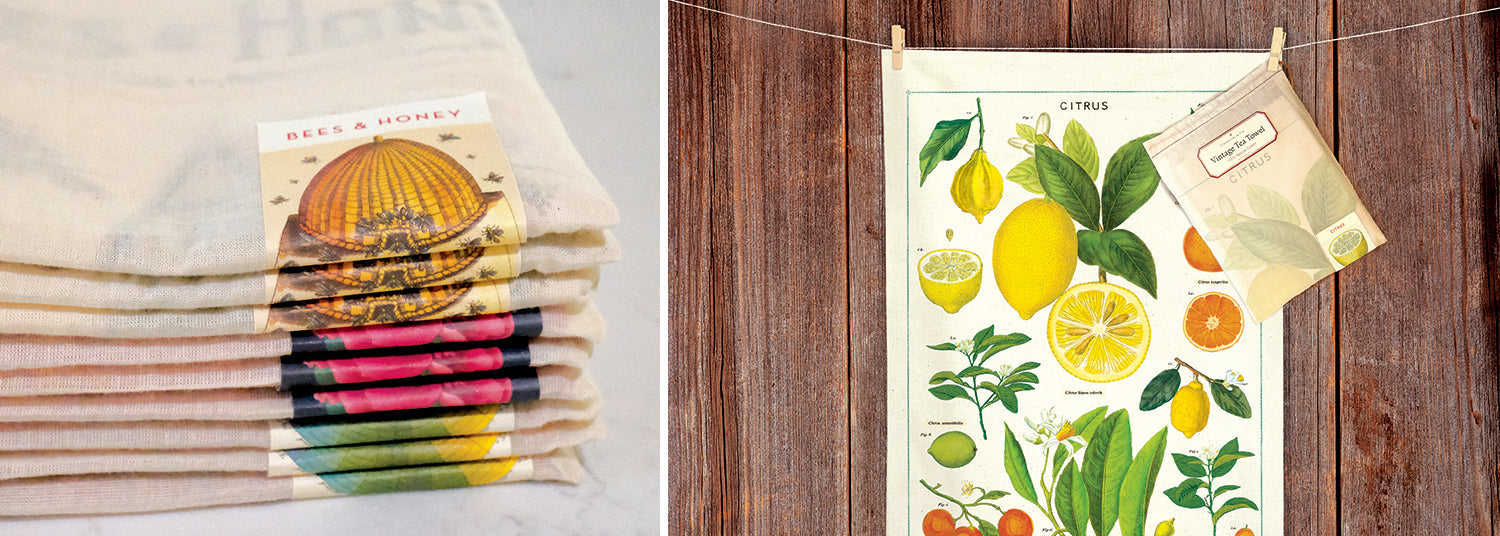 Vintage Cloth Tea Towels by Cavallini