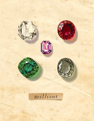 Cartolina Boxed Note Cards - Gemstones