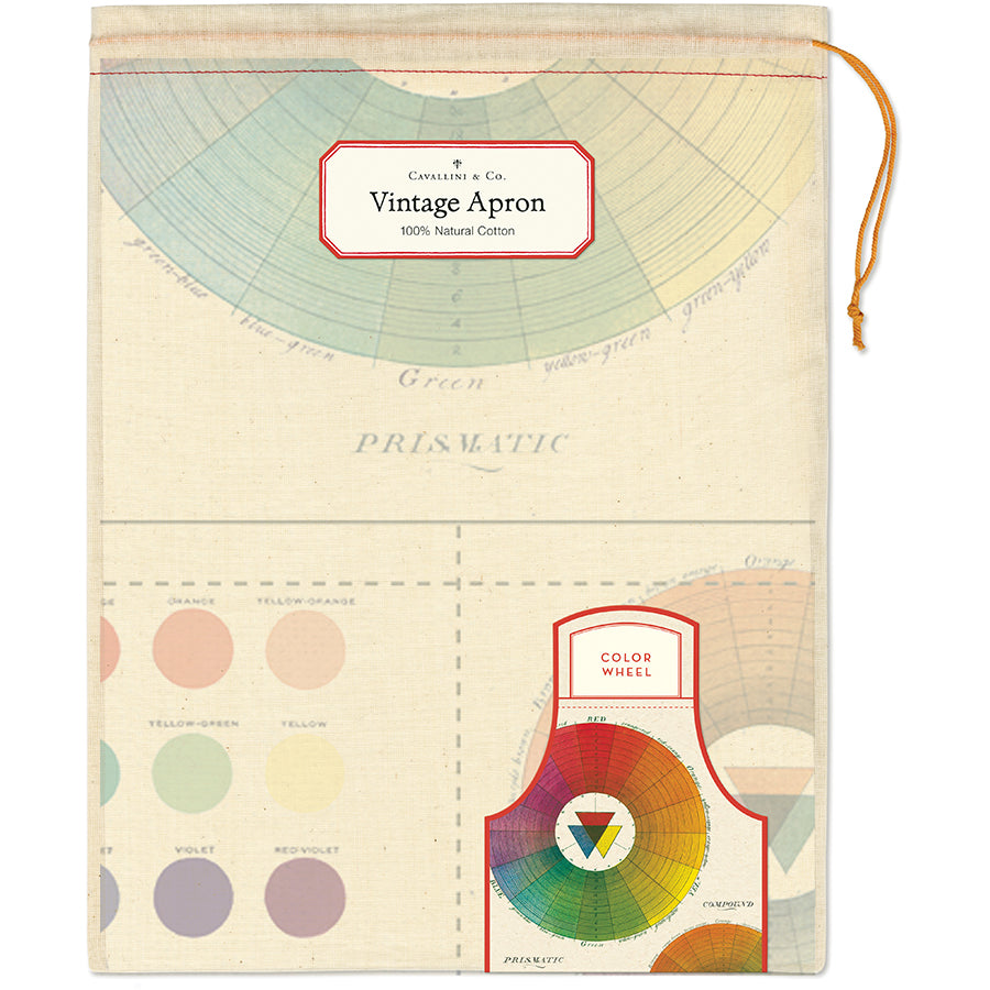 Apron in a Drawstring Bag - Color Wheel