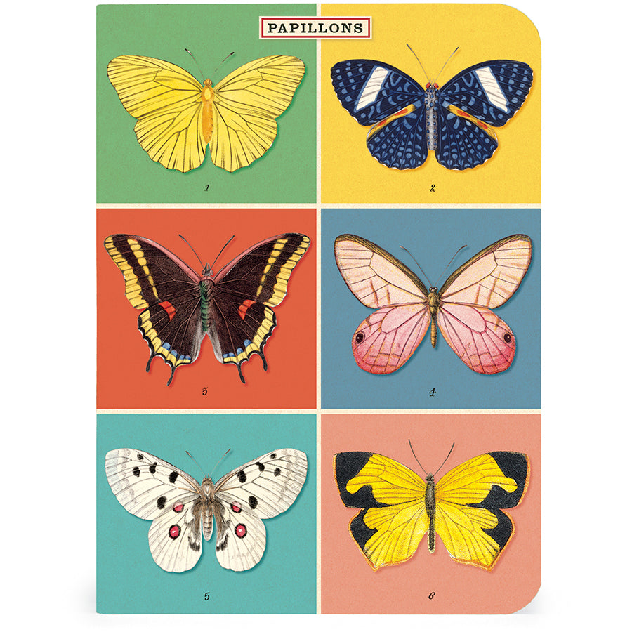 Set of 3 Mini Notebooks - Butterflies