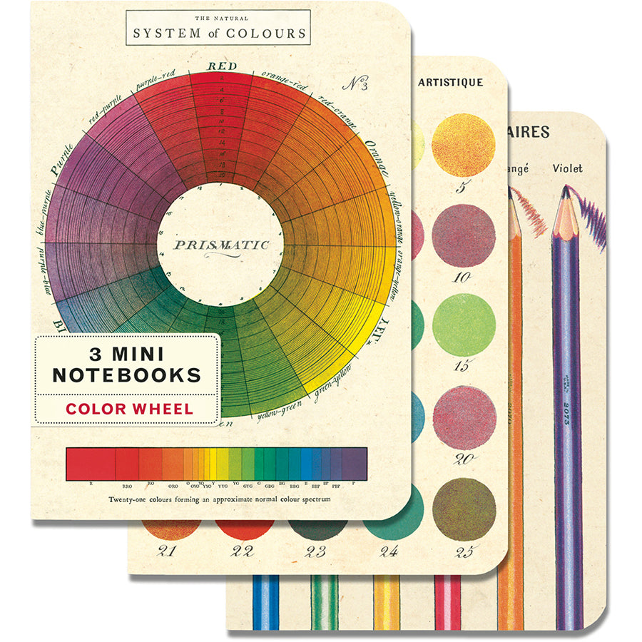 Set of 3 Mini Notebooks - Color Wheel