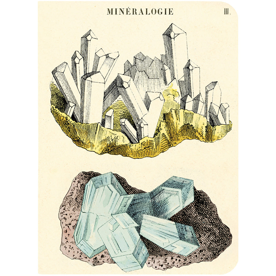 Set of 3 Mini Notebooks - Mineralogie