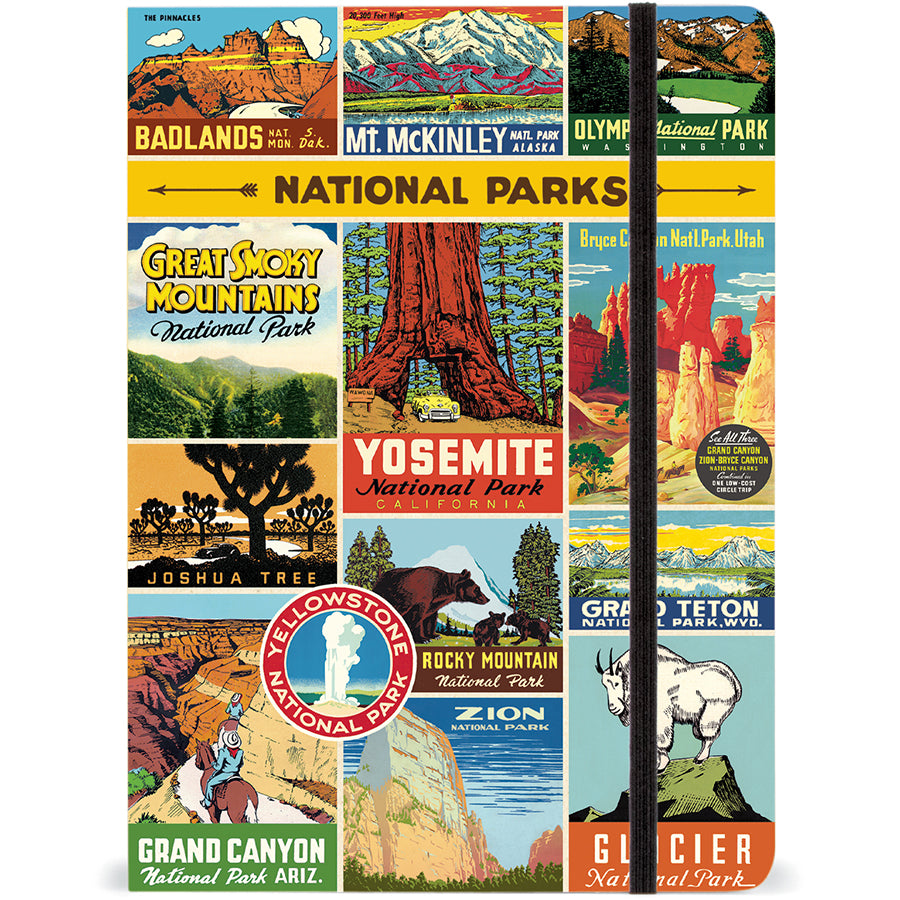 Large Notebook with Elastic Closure - National Parks