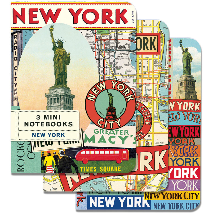 Set of 3 Mini Notebooks - New York City