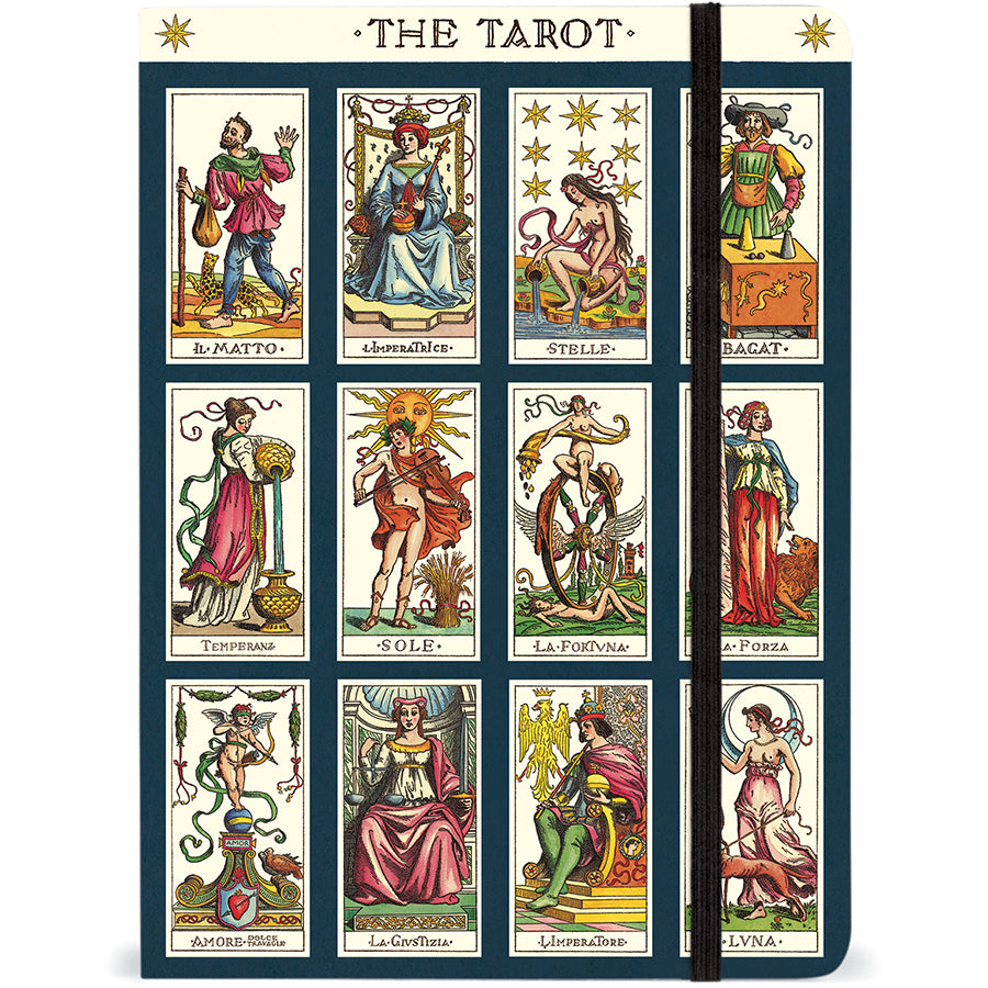 Large Notebook with Elastic Closure - Tarot