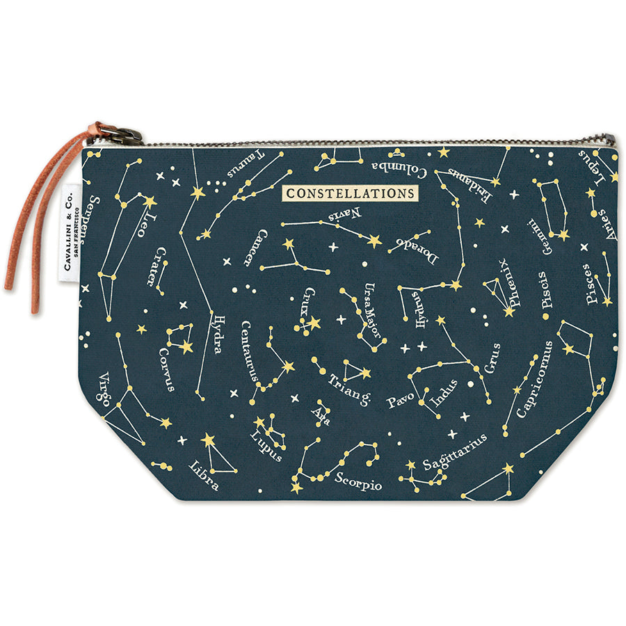 Vintage Zipper Pouch Large - Celestial