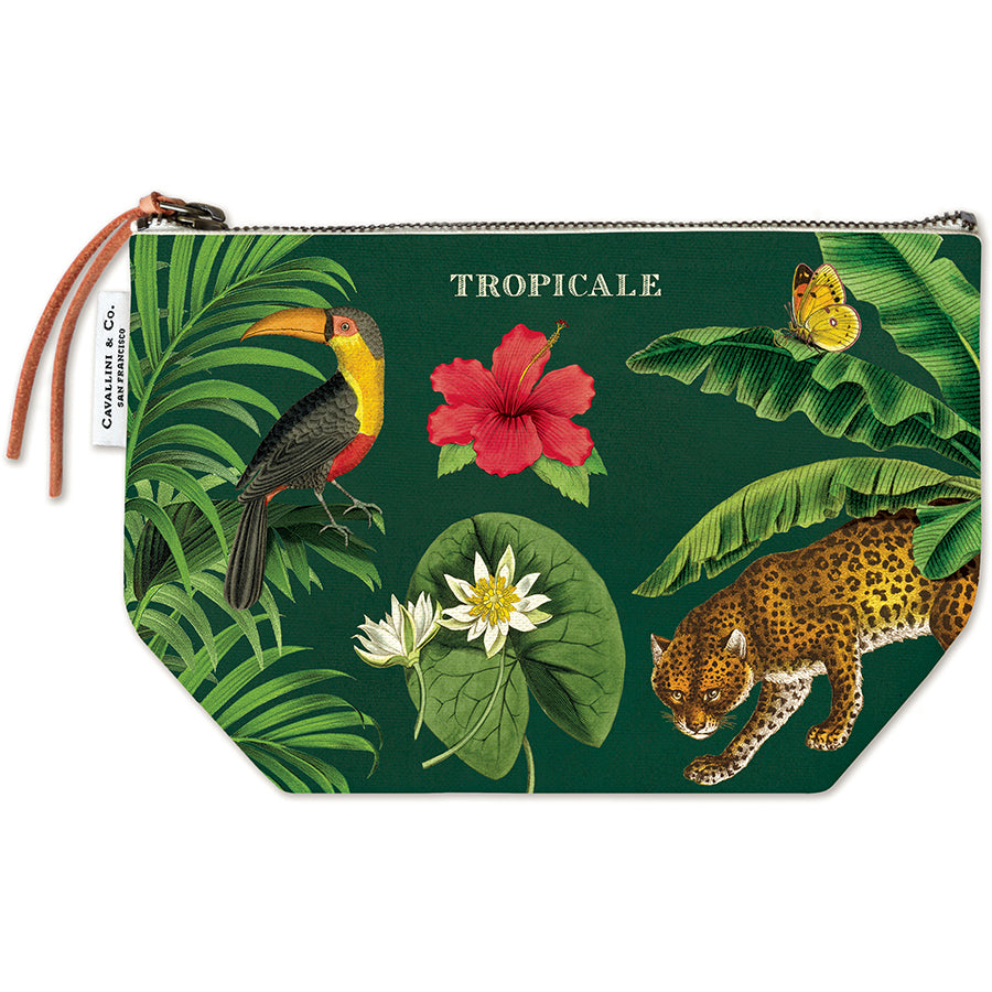 Vintage Zipper Pouch Large - Tropicale