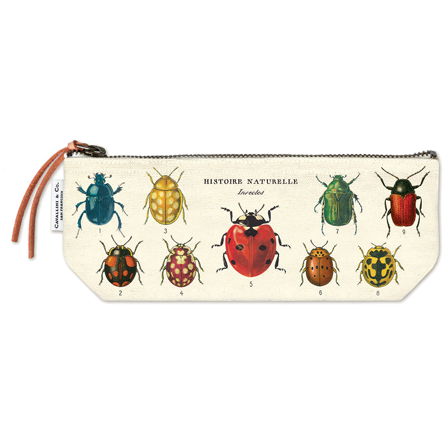 Vintage Mini Zipper Pouch - Insects