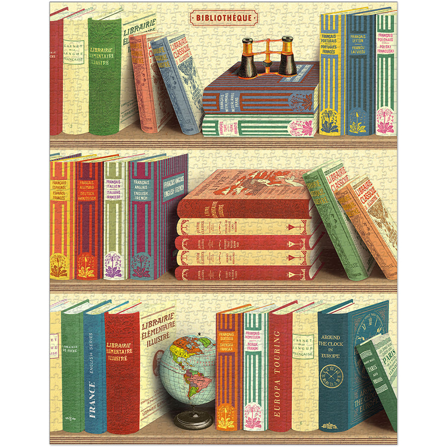 Library Books 1000-Piece Puzzle