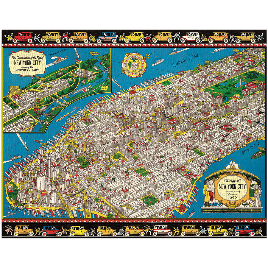 New York Map 1,000 Piece Puzzle