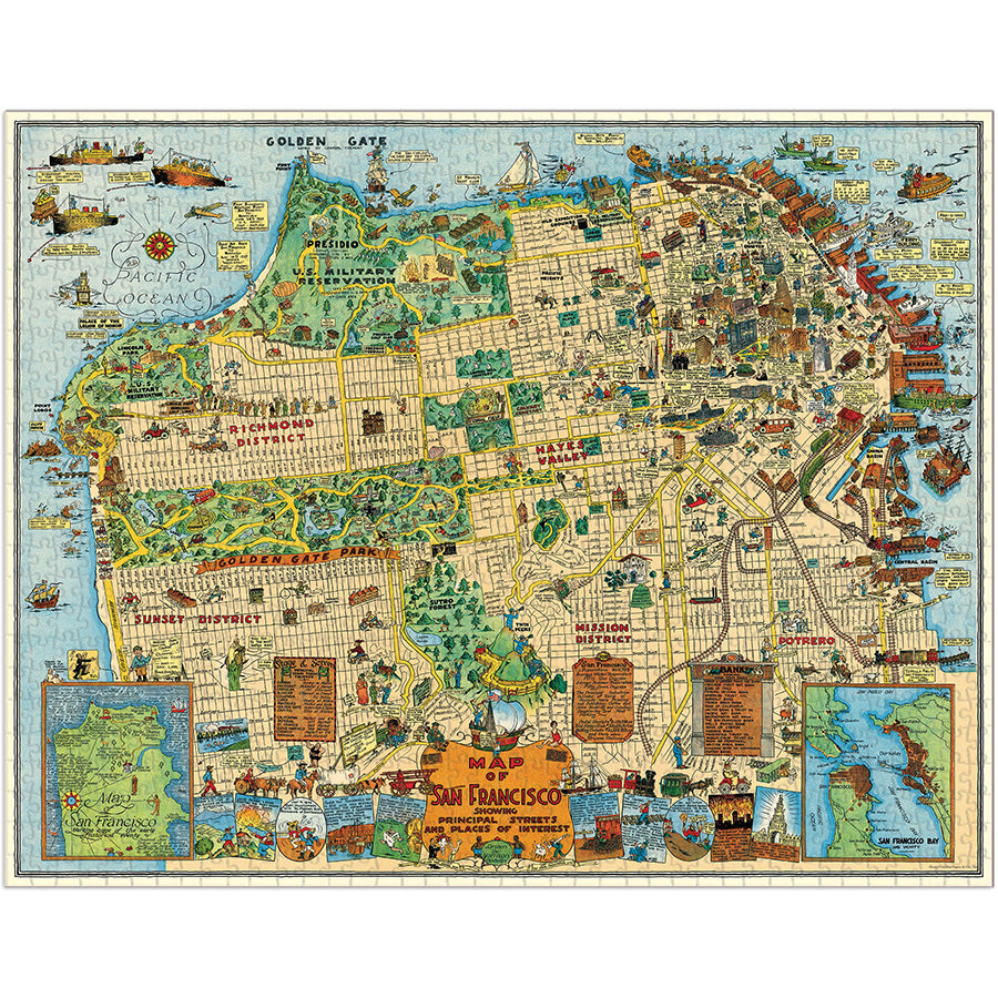 San Francisco Map 1,000 Piece Puzzle