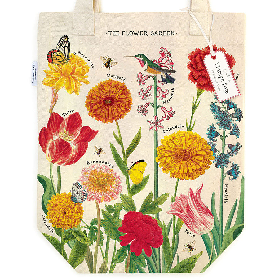 Canvas Tote Bags - Flower Garden