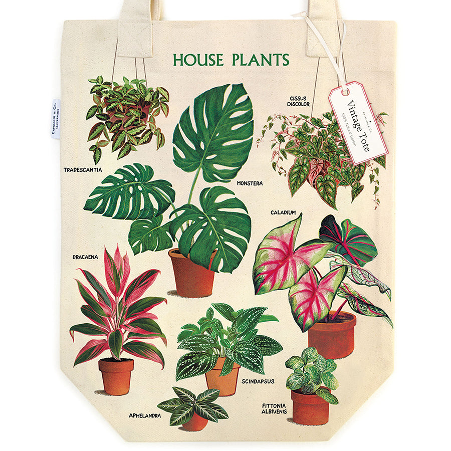 Canvas Tote Bags - House Plants