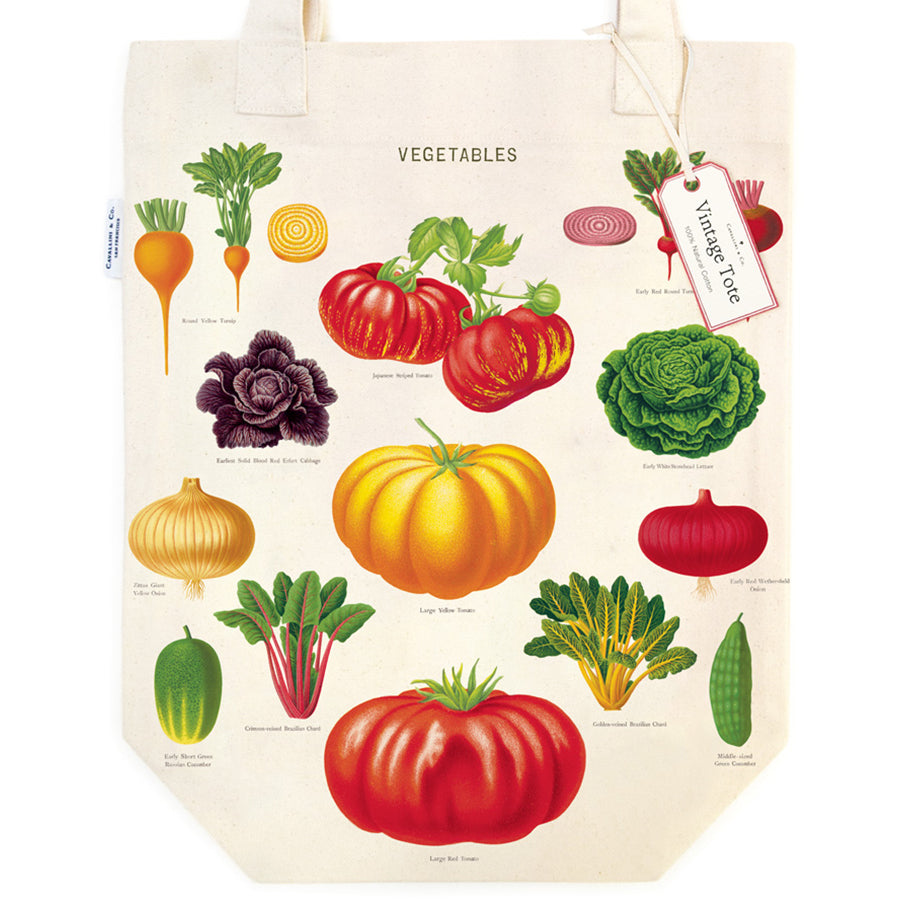 Canvas Tote Bags - Vegetable Garden