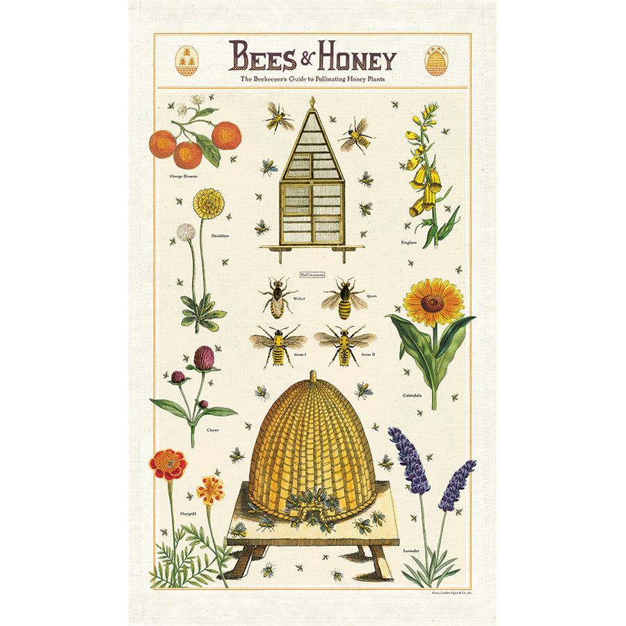 Tea Towel Bees and Honey