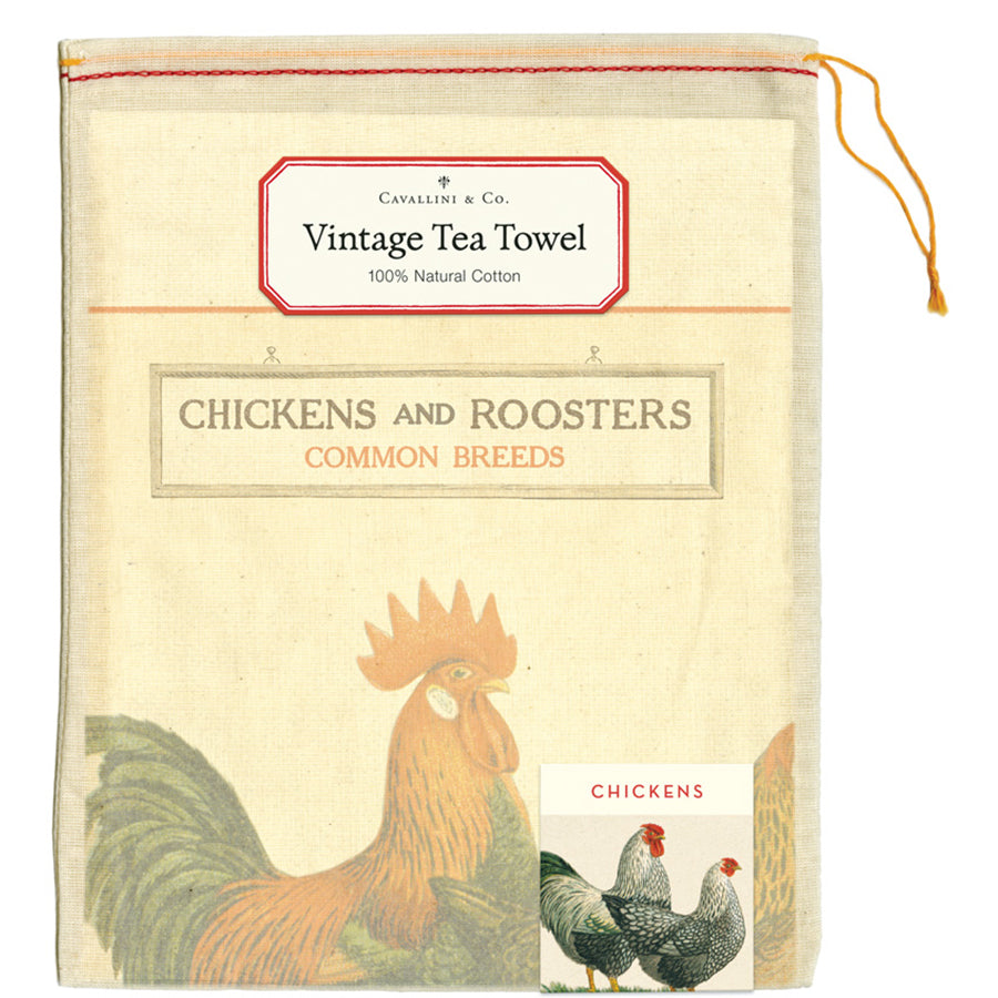 Tea Towel Chickens and Roosters