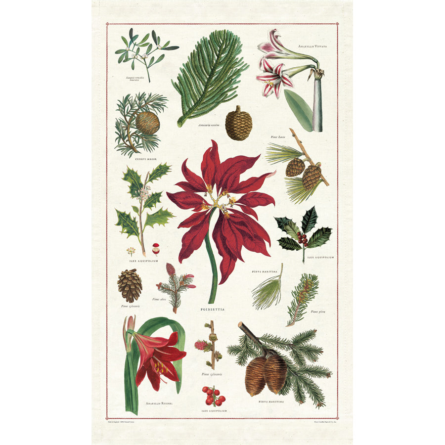 Tea Towel - Christmas Botanica