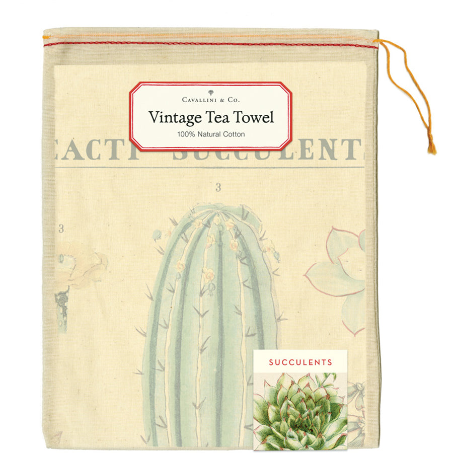 Tea Towel Succulents