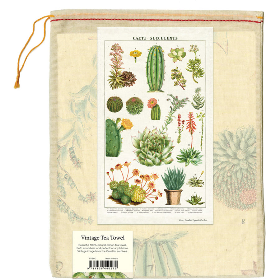 Tea Towel Succulents