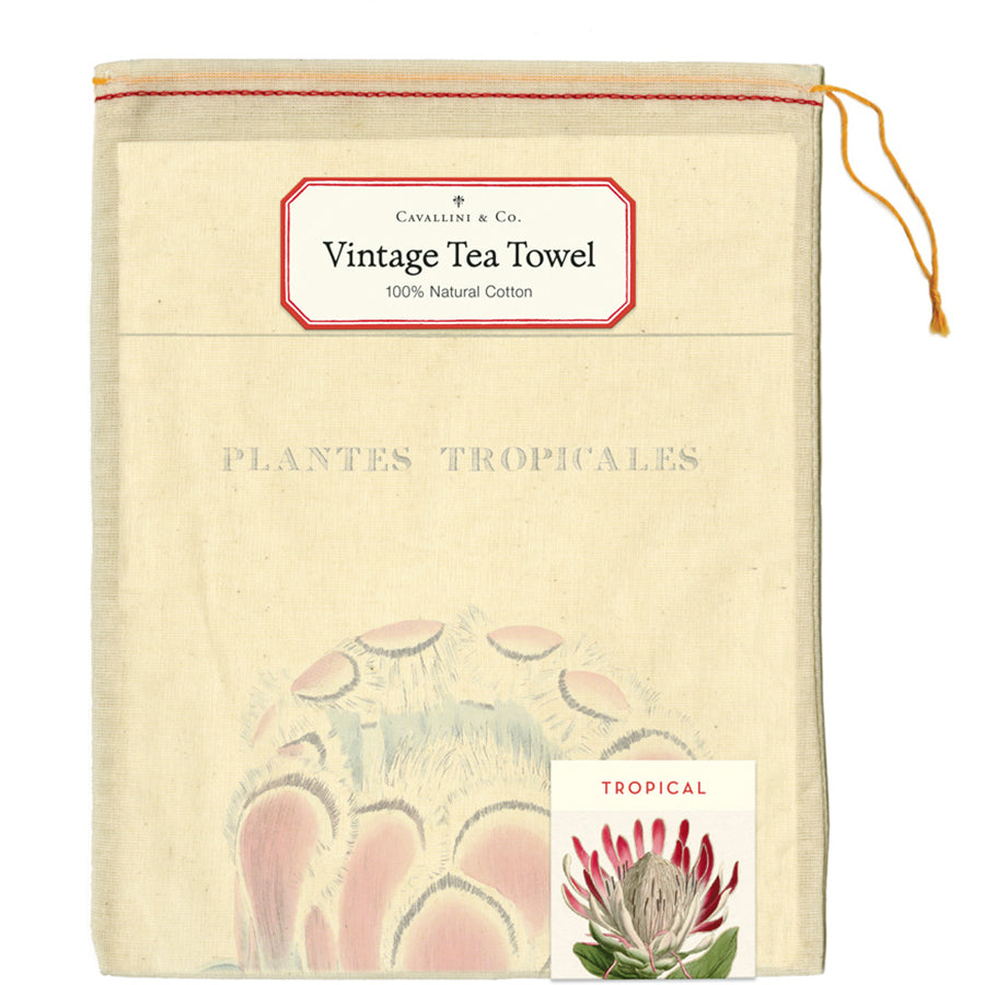 Tea Towel Tropical Plants