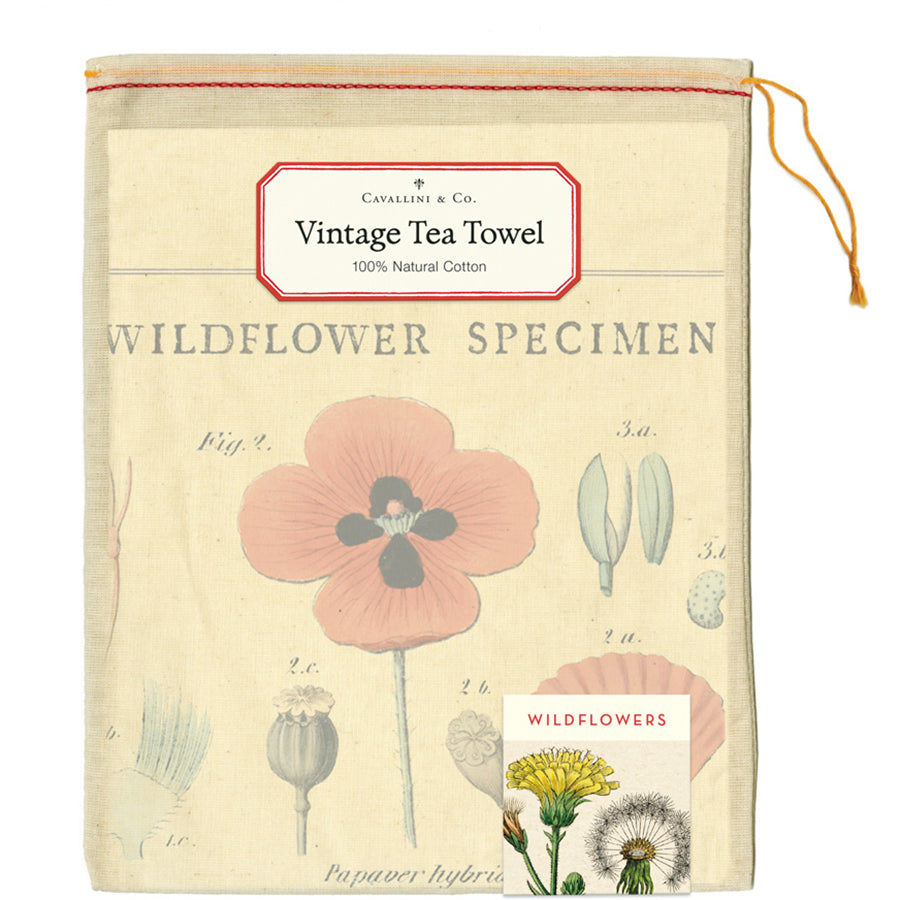 Tea Towel Wildflowers