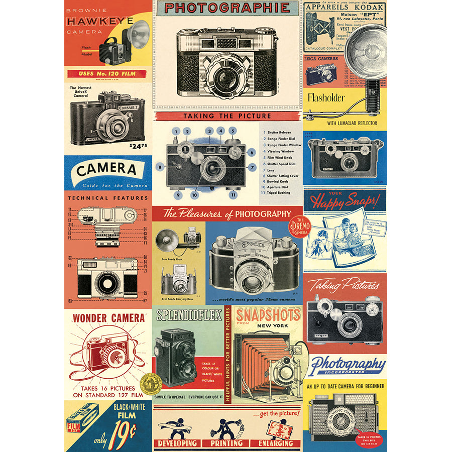 Vintage Cameras Poster