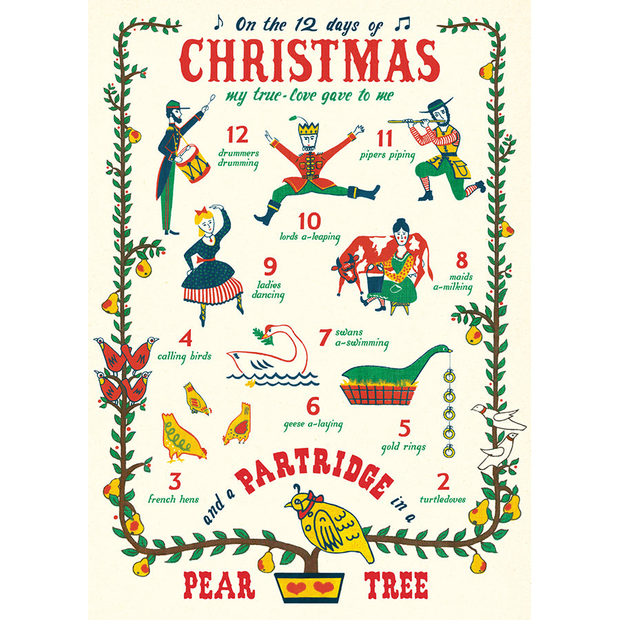 Twelve Days of Christmas Poster