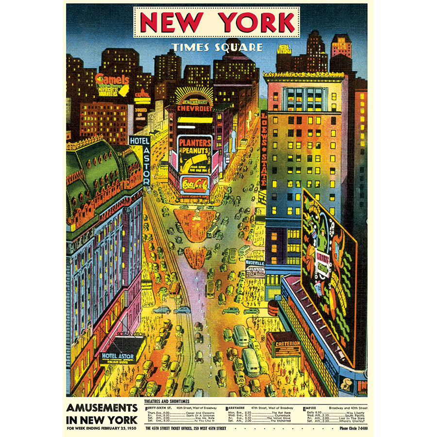 New York City Times Square Poster - Cartolina