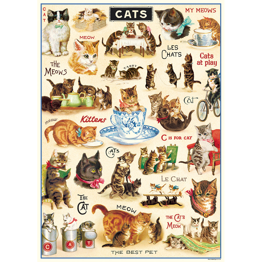 Vintage Cats 2 Poster
