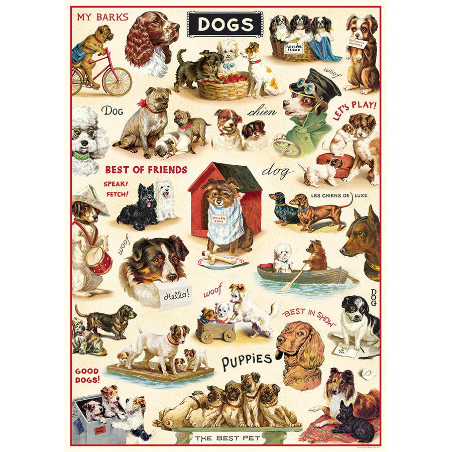 Vintage Dogs 2 Poster