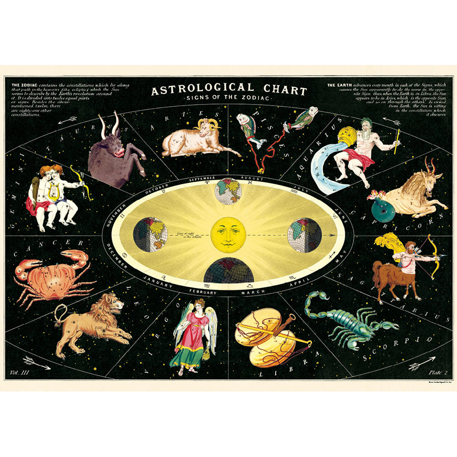 Zodiac 2 Astrological Chart Poster