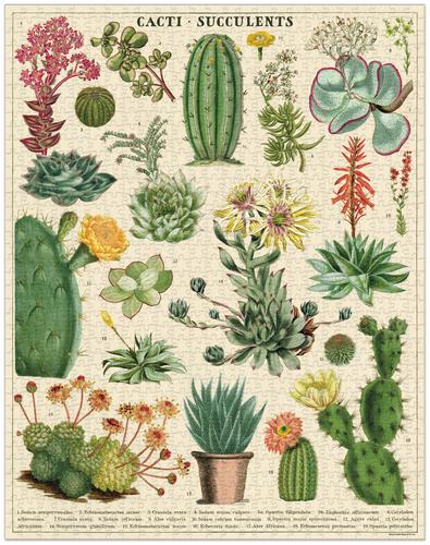 Cacti and Succulents 1000-Piece Puzzle