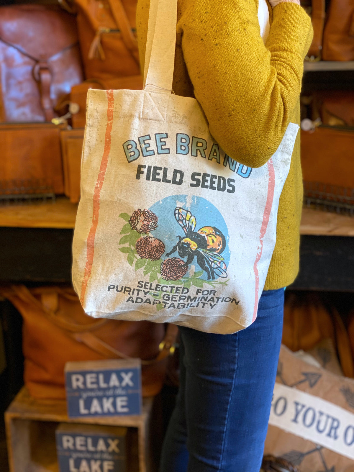 Bee Brand Canvas Totes