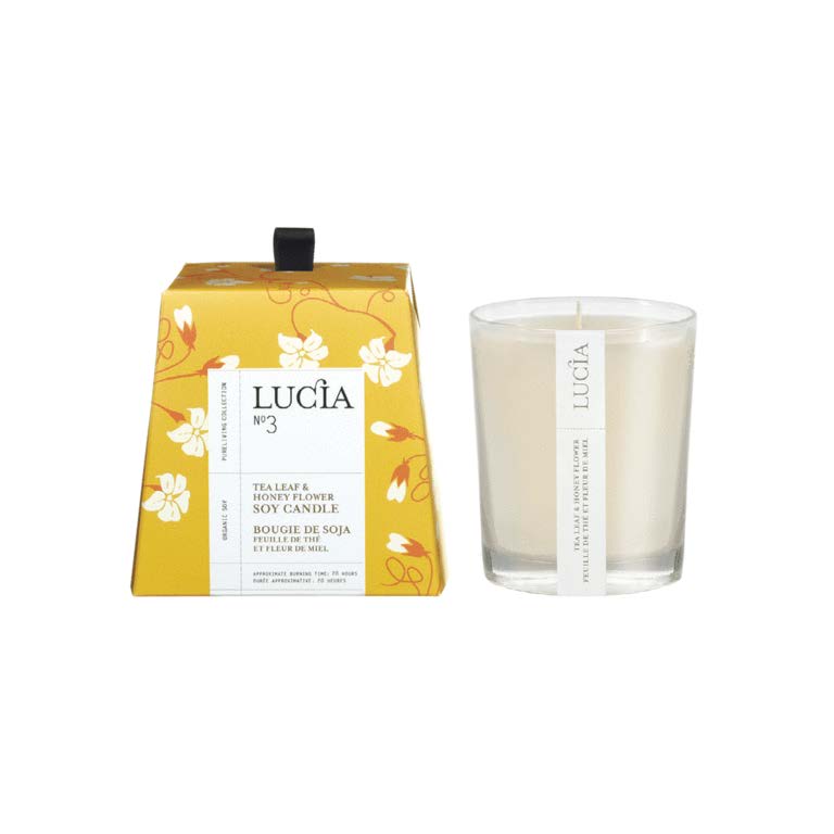 Lucia Candle Organic Soy No. 3 Tea Leaf and Honey