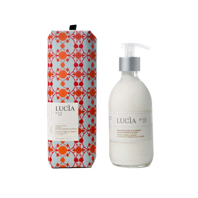 Lucia Lotion Hand and Body No. 10 Damask Rose and Cypress