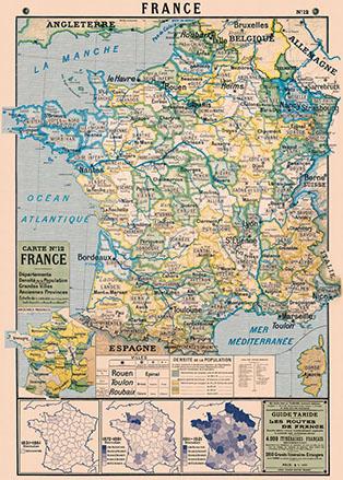 Map of France Poster