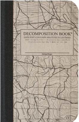 Pocket-Size Decomposition Notebook - Topographical Map
